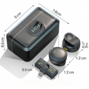 2 Mini Microfone De Lapela Sem Fio Com Cancelamento De Ruído Magnético Profissional Para IPhone Android Type C