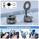 360 °Suporte Magnético Forte Para Telefone Carro Design Dobrável Vácuo Ajustável/Mesa/Uso Universal